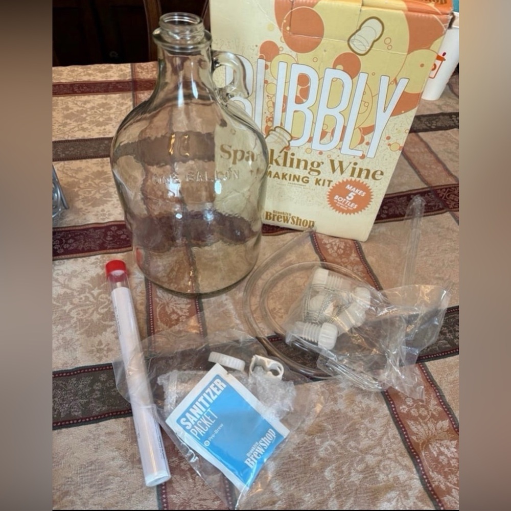 New 1-Gallon Glass Jug & Accessories ONLY from Brooklyn Brew Shop